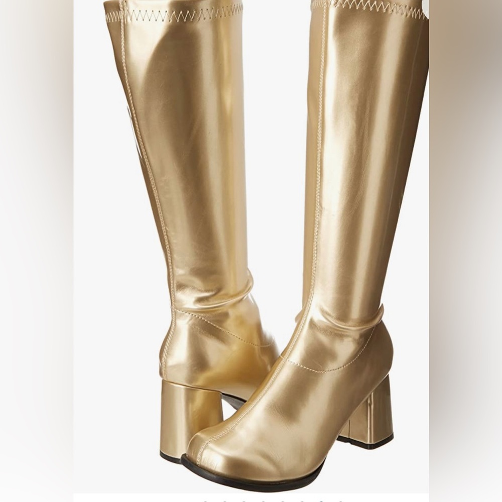 Ellie Gold Heeled Boots